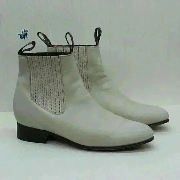 El Estribo Men’s Tan Leather Ankle Boots Size US 8.5 - Picture 3 of 11